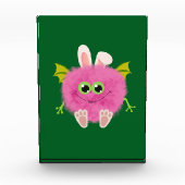 Fluffy little pink rabbit monster fotoblock (Vorderseite)