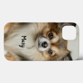 Fluffy Long Haired Chihuahua Puppy Dog Case-Mate iPhone Hülle (Rückseite (Horizontal))