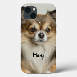 Fluffy Long Haired Chihuahua Puppy Dog Case-Mate iPhone Hülle