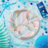 Fluffy Marshmallow Drehungen Candy Pappteller (Party)