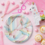 Fluffy Marshmallow Drehungen Candy Pappteller (Party)
