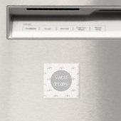 Fluffy Marshmallow Kitty in Pink | Sweet Dreams Magnet (In Situ (Geschirrspüler))