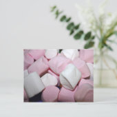 Fluffy Marshmallow Postkarte (Stehend Vorderseite)