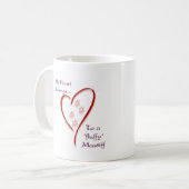 Fluffy Mastiff Heart Belongs Kaffeetasse (Vorderseite Links)
