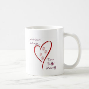 Fluffy Mastiff Heart Belongs Kaffeetasse