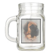 Fluffy Mastiff Mason Jar Einmachglas (Rückseite)