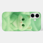 Fluffy Mint Kitten iPhone Case - Niedlicher Cartoo (Rückseite (Horizontal))