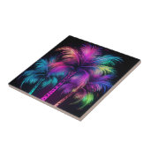 Fluffy Neon Palm Trees Fliese (Seite)