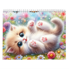 Fluffy Niedlich Kittens Kalender
