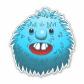 Fluffy & Niedliche Vinyl Sticker (Vorderseite)