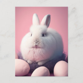 Fluffy Oaster Bunny Postcard Postkarte