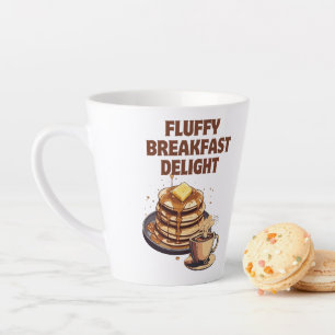 Fluffy Pancake Frühstücksbuffet Milchtasse