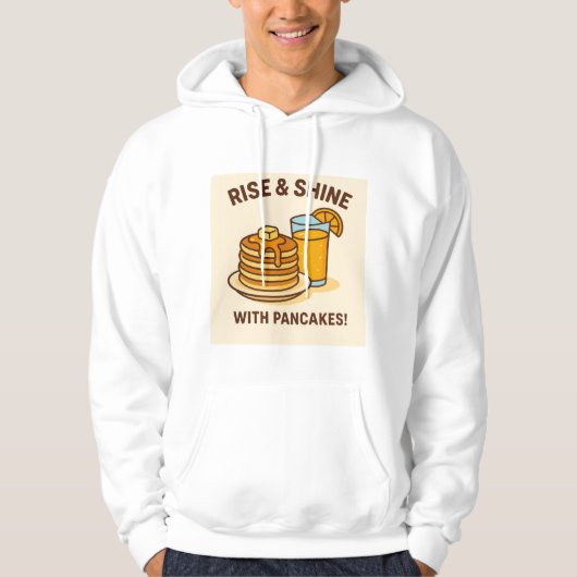 Fluffy Pancakes & Fresh Orange Juice - Frühstück B Hoodie (Vorderseite)