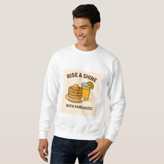 Fluffy Pancakes & Fresh Orange Juice - Frühstück B Sweatshirt (Vorne ganz)