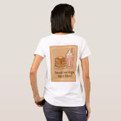 Fluffy Pancakes & Fresh Orange Juice - Frühstück B T-Shirt (Schwarz voll)