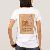 Fluffy Pancakes & Fresh Orange Juice - Frühstück B T-Shirt (Rückseite)