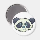 Fluffy Panda Magnet (Vorderseite/Rückseite)