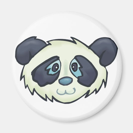 Fluffy Panda Magnet (Vorne)