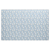 Fluffy Pastel Blue Lamb Pattern Stoff (Fat Quarter (45,7 x 55,9 cm))