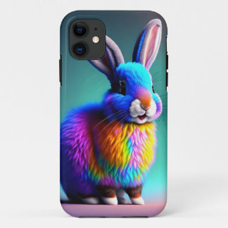 Fluffy Pastel Colored Bunny Case-Mate iPhone Hülle
