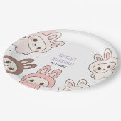 Fluffy Pastel Ugly Niedliche Puppen Geburtstag Pappteller (Schrägansicht)