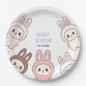 Fluffy Pastel Ugly Niedliche Puppen Geburtstag Pappteller (Vorderseite)