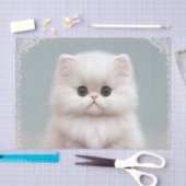 Fluffy Persian Kinderzimmer Cat Art Seidenpapier (Handwerk)