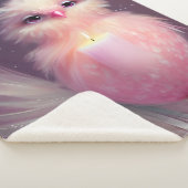 Fluffy Pink Baby Bird Sherpadecke (3/4)