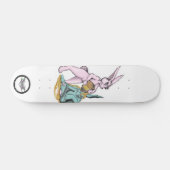 Fluffy Puffy Honey Bunny niedlicher Tiere Illustra Skateboard (Horizontal)
