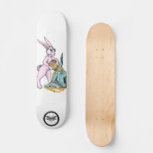Fluffy Puffy Honey Bunny niedlicher Tiere Illustra Skateboard (Vorderseite)