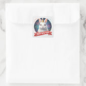 Fluffy Rabbit New Year Sticker (Tasche)