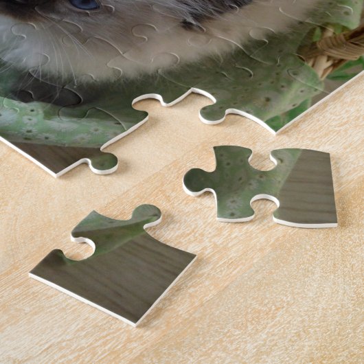 Fluffy Ragdoll Blue Mit Augen Kitts Puzzle (Seite)