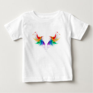 Fluffy Rainbow Wings Baby T-shirt