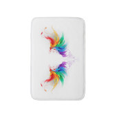 Fluffy Rainbow Wings Badematte (Vorderseite Vertikal)