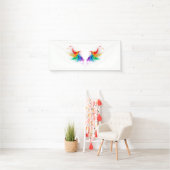 Fluffy Rainbow Wings Banner (Insitu)