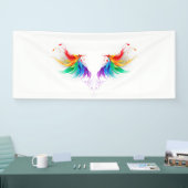 Fluffy Rainbow Wings Banner (Messe)
