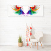 Fluffy Rainbow Wings Banner (Insitu)