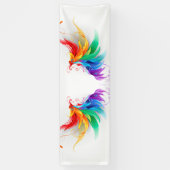 Fluffy Rainbow Wings Banner (Vertikal)
