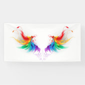 Fluffy Rainbow Wings Banner (Horizontal)