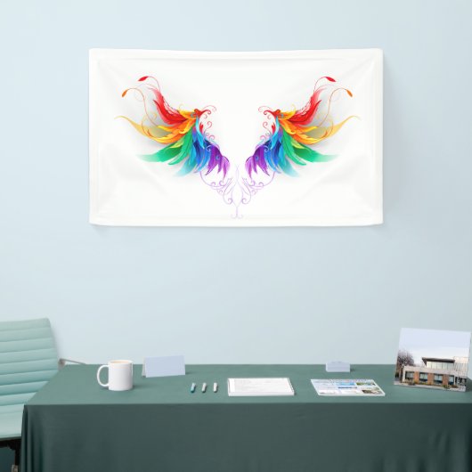 Fluffy Rainbow Wings Banner (Messeveranstaltung)