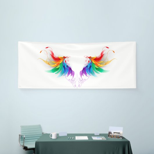 Fluffy Rainbow Wings Banner (Messeveranstaltung)