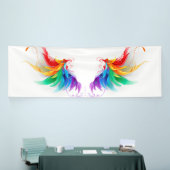 Fluffy Rainbow Wings Banner (Messeveranstaltung)