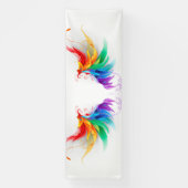 Fluffy Rainbow Wings Banner (Vertikal)