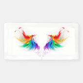 Fluffy Rainbow Wings Banner (Horizontal)