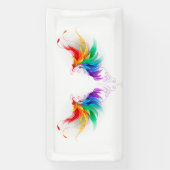 Fluffy Rainbow Wings Banner (Vertikal)