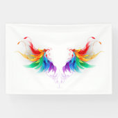 Fluffy Rainbow Wings Banner (Horizontal)