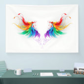 Fluffy Rainbow Wings Banner (Messe)