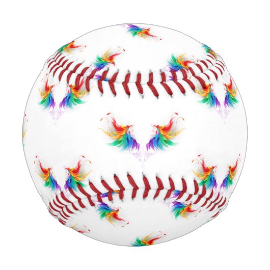 Fluffy Rainbow Wings Baseball (Rückseite)