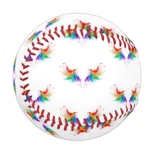 Fluffy Rainbow Wings Baseball (Vorderseite Links)