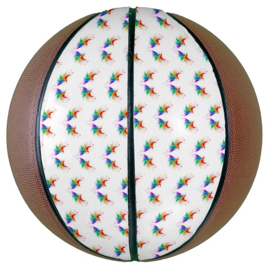 Fluffy Rainbow Wings Basketball (Vertikal)
